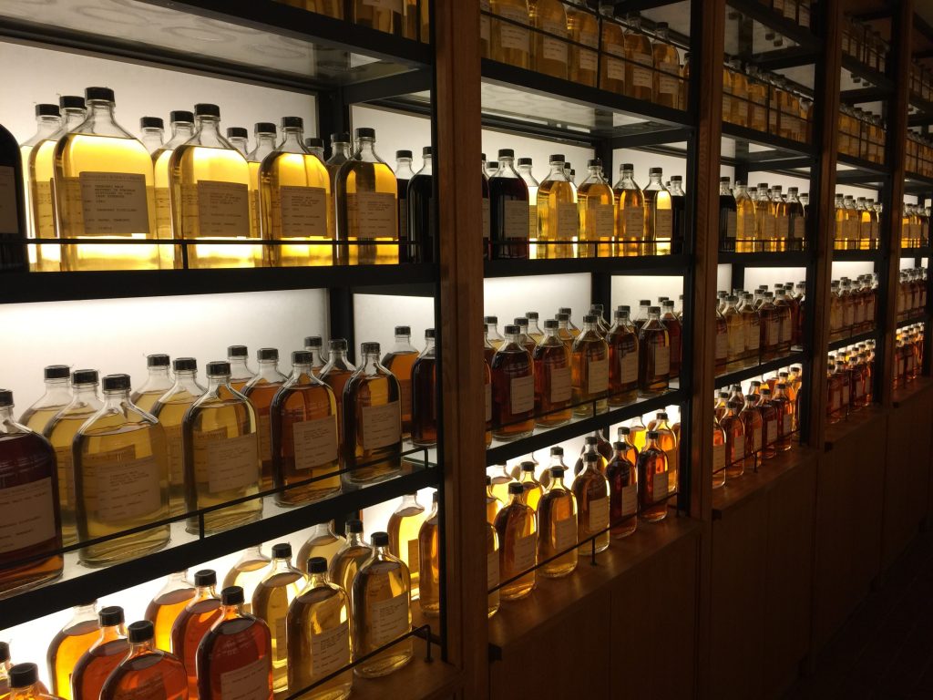 alcohol shelves